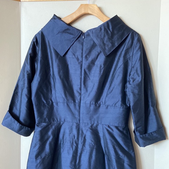 new lynn lugo silk navy dress - Picture 5 of 9